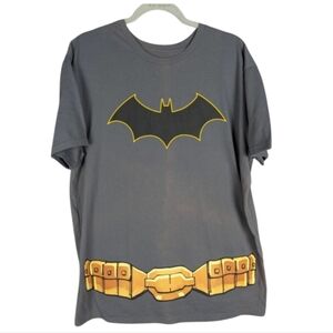 Batman size 16 costume tshirt with Velcro cape with fading